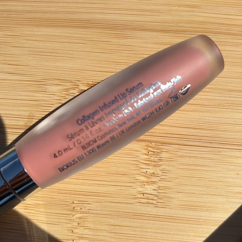BUXOM Plump Shot Plumping & Smoothing Lip Serum Gloss Peptides Hyaluronic Acid
